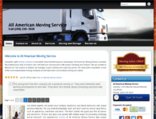 Tablet Screenshot of allamerican-moving.com